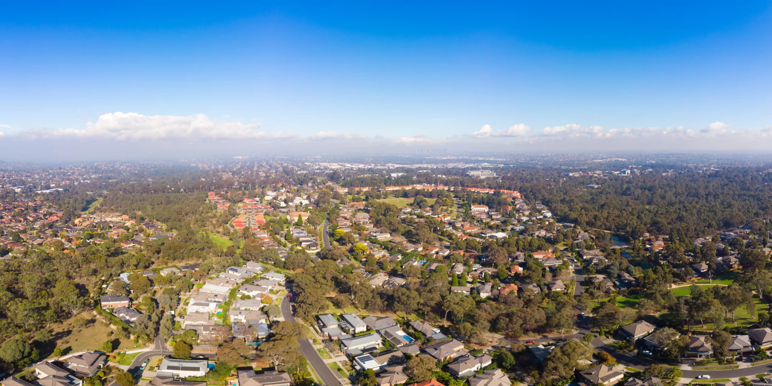 Aerial view of Shepparton in Victoria
