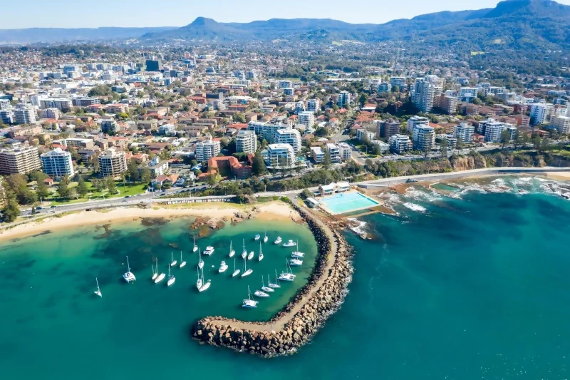 A panoramic view of Wollongong in NSW