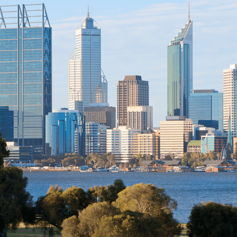 view of Perth skyline during the day