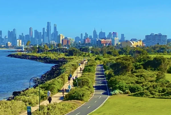 Expedited Specialist Pathway - path with Melbourne CBD in the background