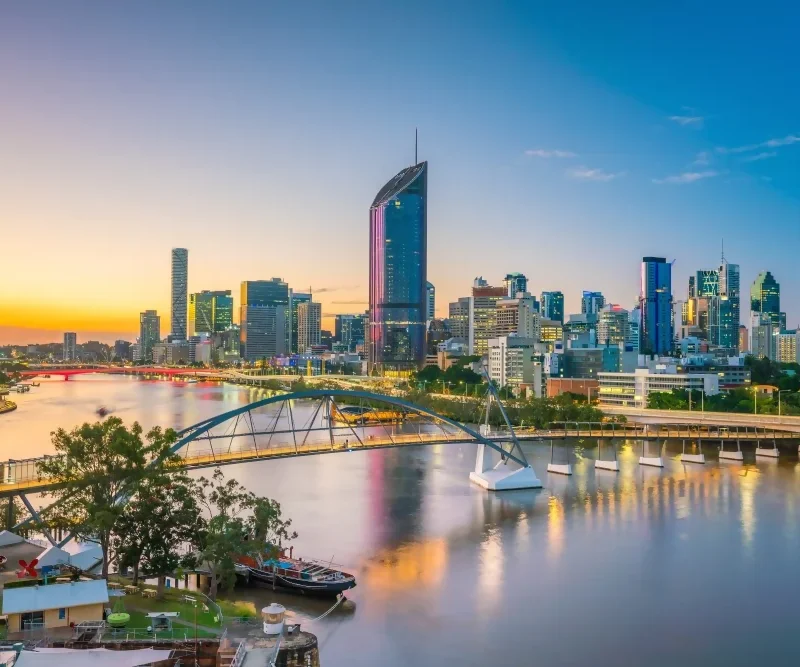 Brisbane Skyline at sunset