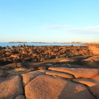 Rocky beach in Karratha WA