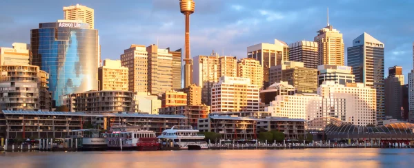 Sydney skyline taken from the water