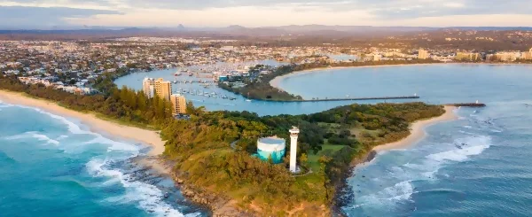 Mooloolaba view from the coast